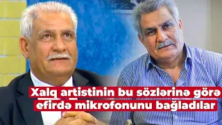 Xalq artisti elə sözlər dedi ki, mikrofonu söndürüldü