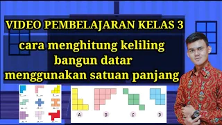 cara menghitung keliling bangun datar menggunakan satuan panjang,llmatematika kelas 3 ll.