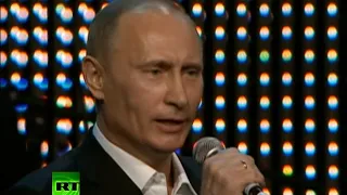 # Vladmir Putin sings "BLUEBERRY HILL"