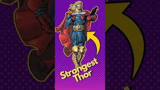 l Most powerful versions of Thor #marvel #comics #shorts