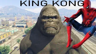 KİNG KONG VS ÖRÜMCEK ADAM BEN 10 MİLES MORALES SÜPERMAN PUNİSHER FENA KAPIŞMA  Minecraft & Gta