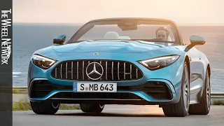 2023 Mercedes-AMG SL 43 | Hyper Blue Metallic | Driving, Interior, Exterior