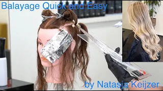 English spoken video : Balayage quick and easy by Natasja Keijzer