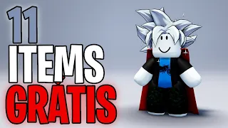 COMO PEGAR 11 ITENS GRÁTIS NO ROBLOX!