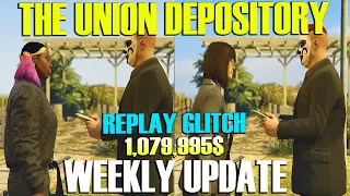 *Double Money* Replay Glitch The Union Depository Heist Auto Shop  GTA Online Weekly Update