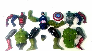 Assemble toys captain America, hulksmash Vs Spider-Man Avengers superhero toys