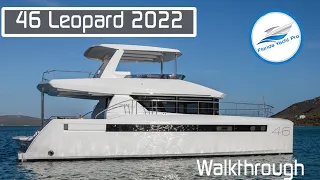 46 PC Leopard 2022 Power NEW Catamaran Walkthrough @ 2022 Miami Boat Show