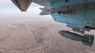 Russian Su-34 bombing training