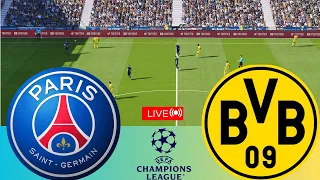 [LIVE] paris vs dortmund UEFA Champions league  23/24 Full Match - Video Game Simulation