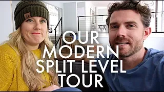 MID CENTURY MODERN SPLIT-LEVEL HOUSE TOUR : Traveling Family of 11