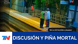 En la estación de Lugano: Discusión y piña mortal