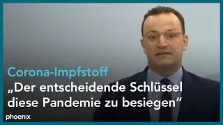 Jens Spahn zum Impfstart und zur Impfstoffverteilung am 26.12.20