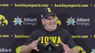 Iowa coach Tom Brands presser, Feb. 6, 2024, prior to Penn State dual