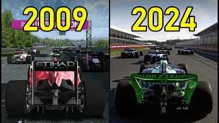 Evolution of Codemasters' F1 Games (2009 - 2024)