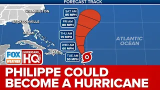 Tropical Storm Philippe Likely To Become Hurricane, Tropical Storm Watch issued for Leeward Islands
