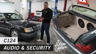 Mercedes-Benz W124 Audio & Security Coupe project | Slam Sanctuary Customs C124 EP4