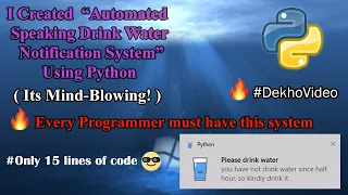 Create desktop notification using python 💡💡|| python projects for beginners || Project Maker