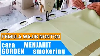 CARA MENJAHIT GORDEN SMOKERING || PEMULA WAJIB NONTON