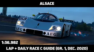 Gran Turismo Sport - Daily Race Lap Guide - Alsace Village - Sauber Mercedes C9 (Gr. 1)