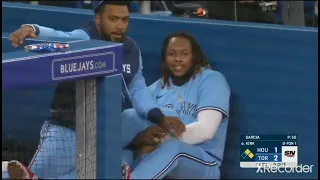 Vladimir Guerrero Jr Gets Slapped for Humping Teoscar Hernandez