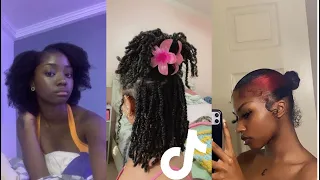 Black girl natural hairstyle🪐💘 | TikTok compilation |