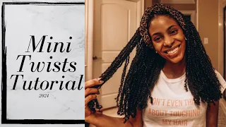 Updated Mini Twists Tutorial - Mini Twists for Hair Growth - Long Natural Hair || Klassically Kept