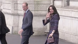 The Duke and Duchess of Cambridge, Kate and William, at the Musee d’ Orsay in Paris.