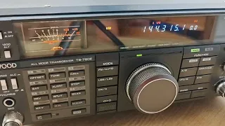 Testy łączności VHF 145MHz - Yaesu FT736R  Kenwood TS790E