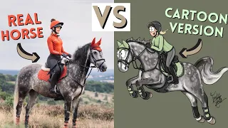 Real Horse Vs Cartoon Horse! This Esme Ad