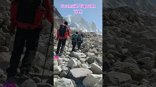 Goumukh Tapovan Trek 😍😍#trekking #mountains #gangariver #uttarakhand #uttarkashi #gangotri #gomukh