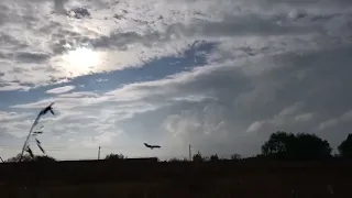 Як - 40 приземляется в а/п Жуковский.