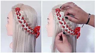 Trenza de 7 con cintas | Trenzas fáciles | La reina de las trenzas