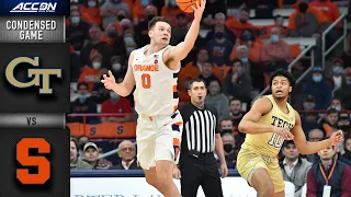 Georgia Tech vs. Syracuse Condensed Game | 2021-22 ACC Men’s Basketball