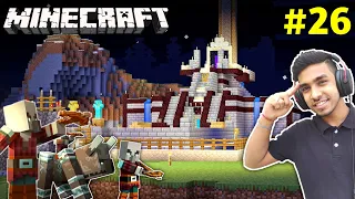 CAN I DEFEND MY CASTLE FROM A PILLAGERS RAID | MINECRAFT GAMEPLAY #26