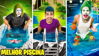 QUEM FIZER A MELHOR PISCINA COM ITENS DA CASA, VENCE!!