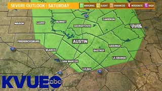 Live radar: Scattered showers, storms possible Saturday in Central Texas | KVUE