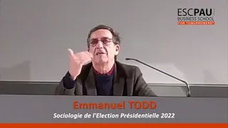 Emmanuel Todd à l'ESC Pau Business School : Sociologie de l'Election Présidentielle 2022