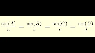 Sine Rule for Quadrilaterals