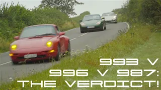 Porsche 996 v 993 v 987 Cayman: DRIVE VERDICT!