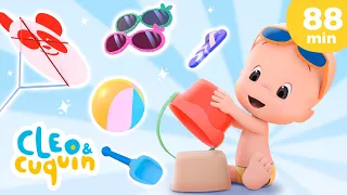 Let's go to the beach! 🏖️ and more Nursery Rhymes by Cleo and Cuquin | Children Songs