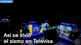 Así se vivió el sismo en Televisa