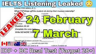 7 March, 9 March, 23 March 2024 IELTS Listening Test with Answers | IELTS Listening Prediction 2024