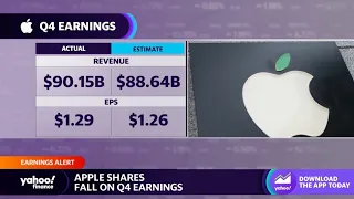 Apple stock drops despite Q4 earnings beat