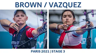 Mackenzie Brown v Ana Vazquez – recurve women bronze | Paris 2021 Hyundai Archery World Cup S3