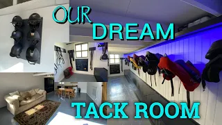 BUILDING OUR DREAM TACK ROOM | Tack Room Tour!