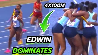 MUST WATCH!!! Edwin Allen Dominates Class 1 and 2 4x100m Finals at | Gibson Relays 2024 #relays