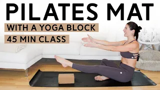 Pilates Mat Workout with a Yoga Block (45 Mins)