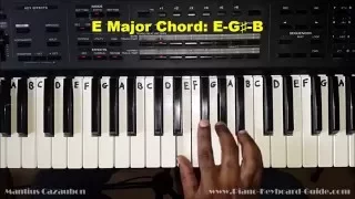 How to Play the E Major Chord on Piano and Keyboard