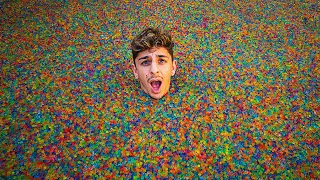 I Filled My Swimming Pool With 50,000,000 ORBEEZ!! **satisfying**