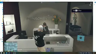 I rob a clothing store GTA HUB roleplay.